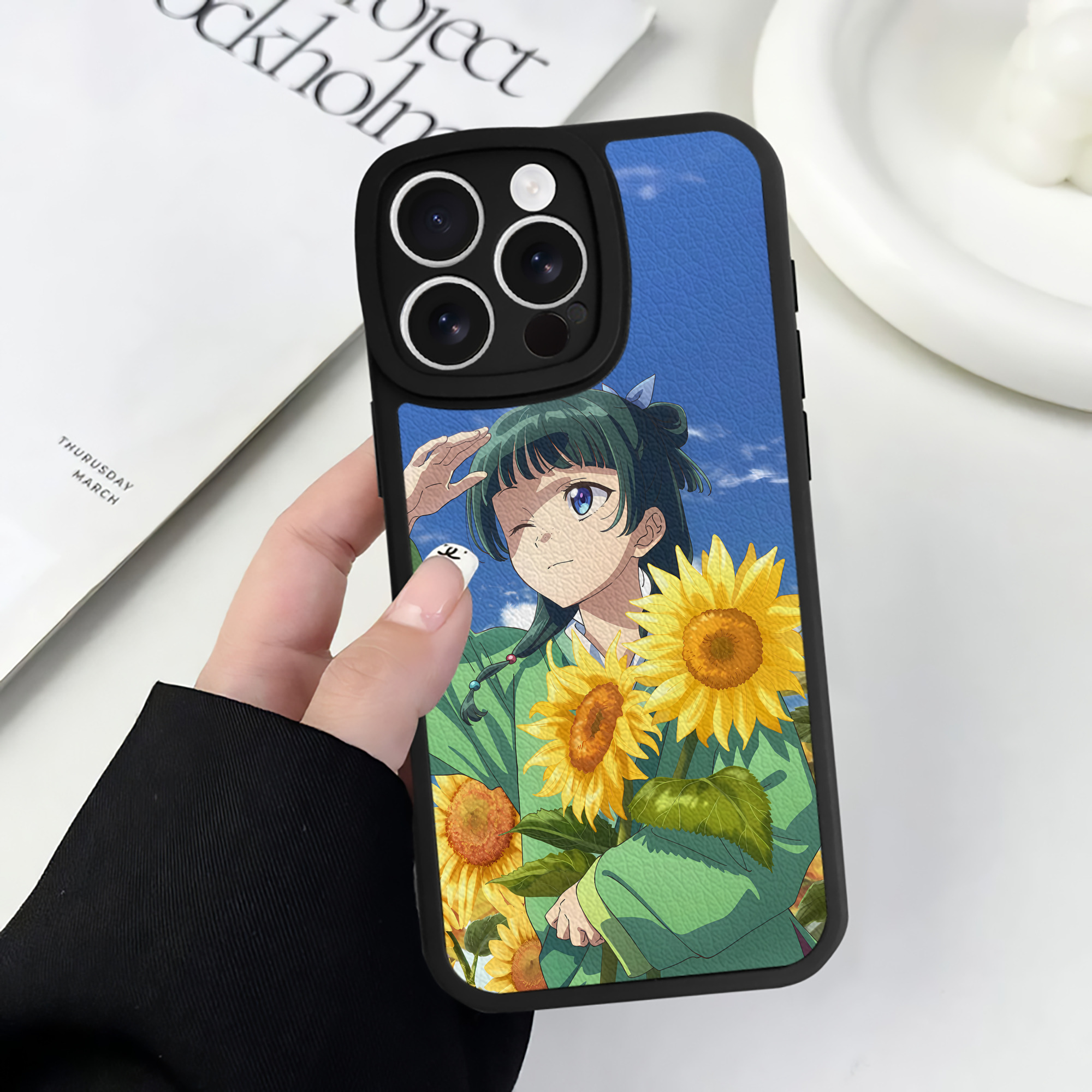 薬屋のひとりごと The Apothecary Diaries 【iPhone 16シリーズ対応】シリコンスマホケース（レザー調） 材質：シリコン